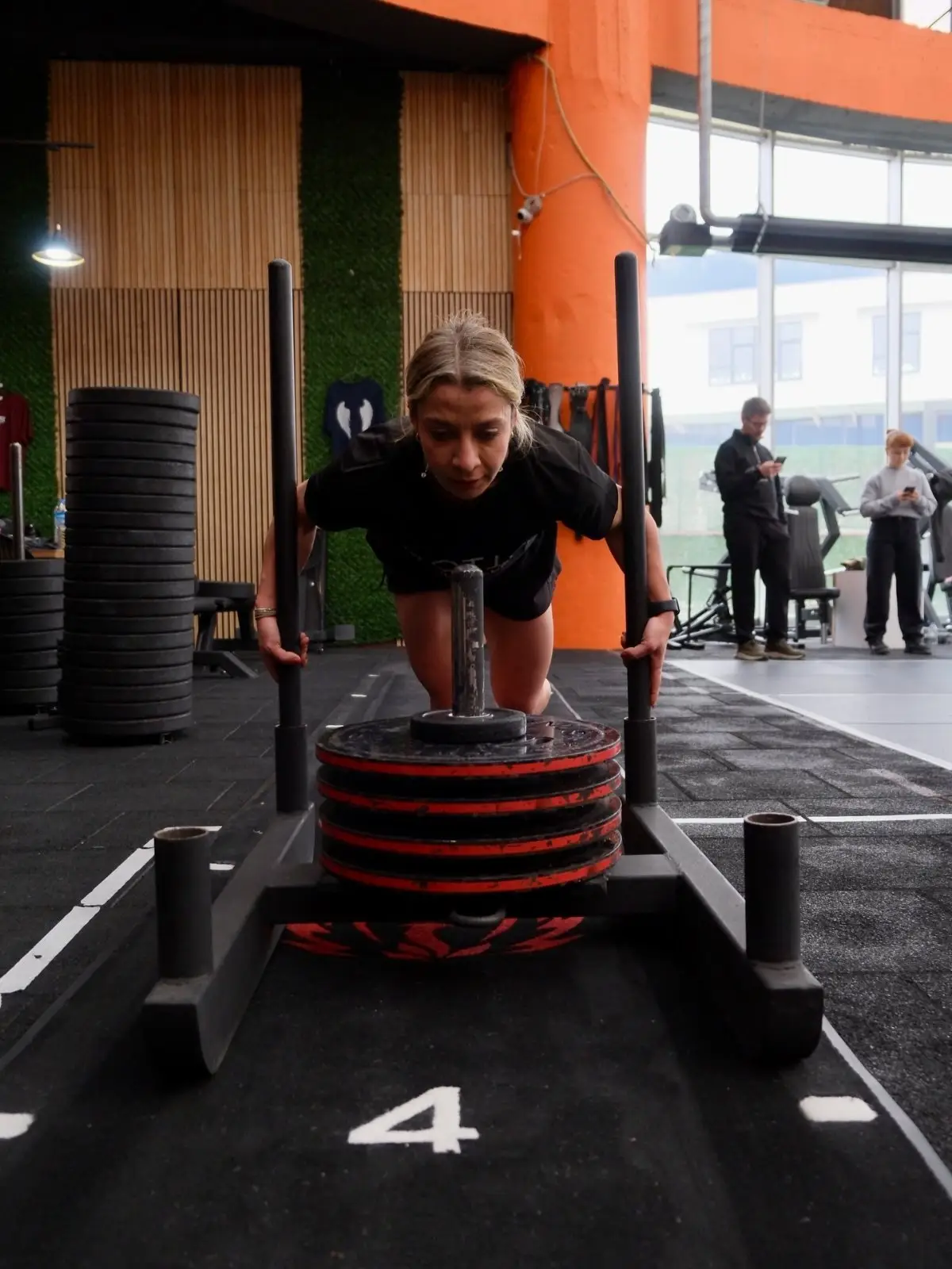 Athletes training for HYROX